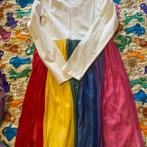 Hanna Andersson Multicolor Rainbow Dress